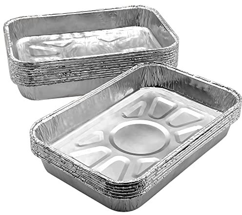 Small Disposable Aluminium Foil Trays [20 Pack] - UK-Made Mini 7.5-Inch Containers - Oven, Air Fryer, Microwave, Fridge & Freezer Safe - for Baking, Roasting, Meal Prep & Catering (19 x 12.6 x 2.6cm)