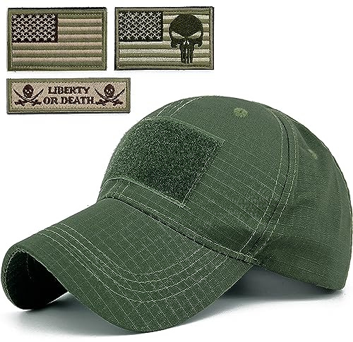 Masktide Cappelli da baseball mimetici da uomo con bandiera americana toppa tattica operatore patriottico cappello da palla OCP militare dell'esercito americano, Esercito-aqua-lg, Taglia unica