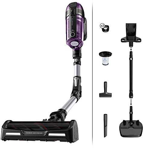 Rowenta Xforce Flex 12.60 Allergy – Aspiradora Escoba sin Cable de 320 W Potencia, Suelos, sofás y Pared, filtra hasta 99,9% de partículas, Gran depósito 0,9 L, Accesorios para pelo de mascotas RH98A0