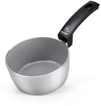 Moneta Innova Casseruola 1m 16cm, rivestimento naturale FineGres (NO PFAS), anche per induzione, 100% Made in Italy