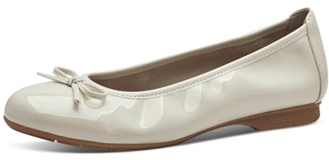 Jana Ballerine da Donna con Fiocco vegane, Beige (Beige Patent), 38 EU