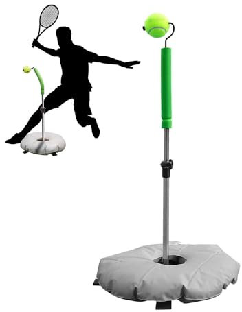 FBJAMZ Tennistrainer, Metall-Tennisschwung-Trainingshilfe für drinnen und draußen, geeignet für Erwachsene, Anfänger