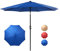 Sweetcrispy Outdoor Patio Umbrella mit Push Button Tilt und Kurbel, Patio Tisch Marktschirm mit 8 robusten Rippen UV-Schutz wasserdicht für Garten, Terrasse, Garten, Pool, 270 CM