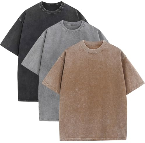 Oversized t-shirt för män tung bomull basic män vintage skjorta set casual sommar t-shirts tröjor unisex