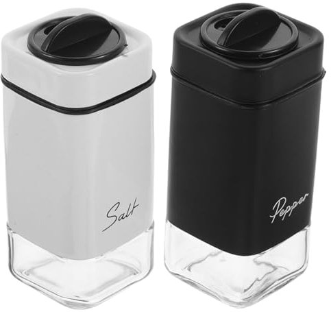 LIFKOME 2 Bottiglie in Rotanti Contenitori Per Spezie Coperchio Ermetico Shaker Per Condimenti Bottiglia Di Viaggio