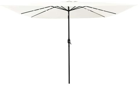 Mengtu Garden Parasol Sand 295 x 295 x 245 cm Polyester and Steel Sun umbrellas used in family courtyards, gardens, and swimming pools ZSSCB-UK42003660UK