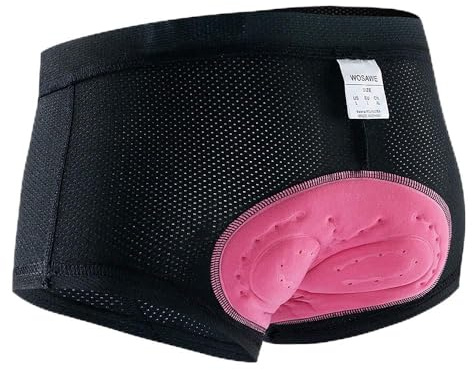 Lixada Ropa Interior de Ciclismo para Mujer, Malla Transpirable Acolchada con Gel 3D, Ropa Interior para Montar en Bicicleta MTB, Pantalones Cortos