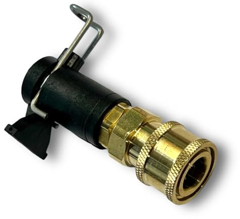 M&M Smartek Adaptador B compatible con limpiador de alta presión Bosch EasyAquatak Universal Aquatak AQT Serie 1/4 pulgadas acoplamiento rápido latón Quick Connect hasta 160 bar, no es un producto