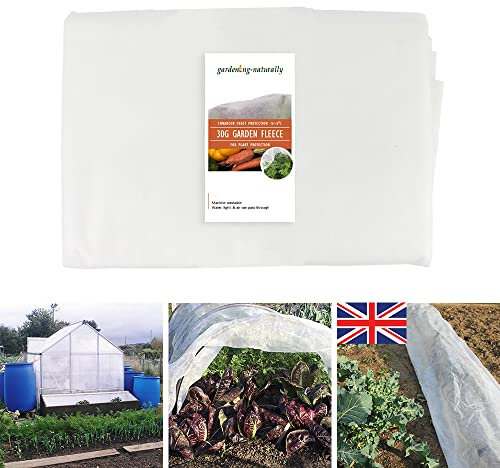Garden Fleece Heavyweight 30g Warmacrop ® Gardening Fleece for Frost Winter Plant Protection Protects Down to -5/-6 (2.4 x 10m)