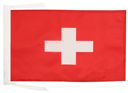 Drapeau Suisse 45x30cm - PAVILLON helvétique 30 x 45 cm haute qualité - AZ FLAG