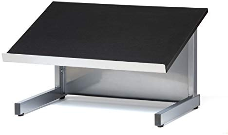 Audio-Visual Direct Tabletop Lectern, Silver/Black