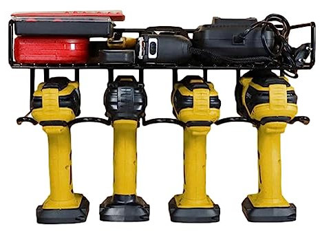 Conservazione di Utensili elettrici | Conservazione di scaffali degli Attrezzi in Metallo, Grande scaffale Portatile, Robusto Organizer per Attrezzi per Avvitatore a Batteria