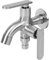 Kyaoayo Doppel Wasserhahn 1/2 Zoll - Premium Auslaufhahn Aus 304 Edelstahl Mit Kupfer-Kernventil, Zeichenprozess, One In Two Out - Für Garten, Waschmaschine, Haushalt & Industrie