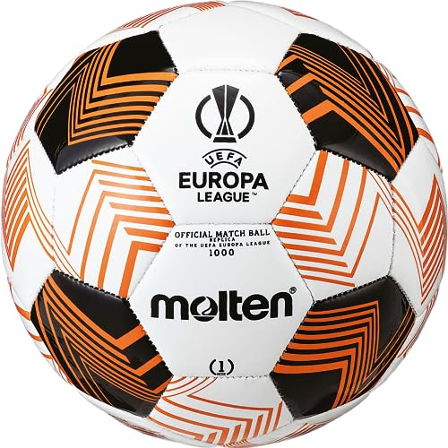 Molten UEFA Europa League Mini Football | Miniature Replica of Official Matchball I Machine Stitched, Soft Outer for Play or Souvenir, Orange