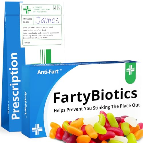 Funny Gifts For Him Easter Gifts Her Joke Pill Tablets Box Prank with Jelly Beans Sweets Inside Gift for Men April Fools Day Birthday Gift for Mum Rude Presents for Boyfriend Dad