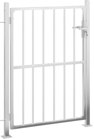 vidaXL Portail de jardin 100 x 145 cm en acier inoxydable