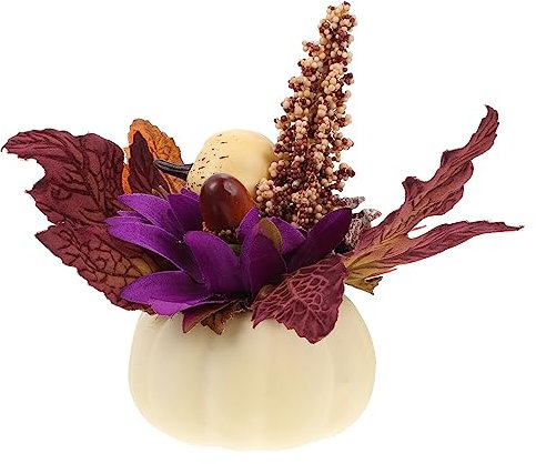Cabilock 1pezzi Zucca Decorativa di Halloween Decorazione Forma di Zucca per Feste e Casa per Tavolo e Giorno del Ringraziamento