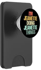 Je suis Jeannette qui fait des choses avec Jeannette - Funny Name Jeannette PopSockets PopWallet pour MagSafe
