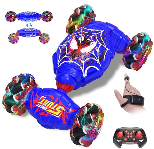Remote Control Car, Gesture Sensing RC Stunt Car, 4WD Transform Off-Road Vehicle for 360° Rotation & Drift, 2.4GHz Hand Controlled Twister Cars, RC Cars Toys for Kids Boys Girls Birthday Gift Age 6-12