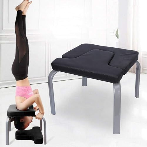 Headstand Yoga Chair, Yoga Headstand Stool Training Bench for Home Practice, Fitness for Body and Mind, Black