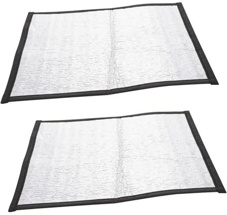 DIKACA 2Pcs Reptile Heating Pads with Reflective Film Energy-saving Warm Mats for Turtles Lizards and Crawling Pets Easy-clean Indoor Terrarium Heater for Winter