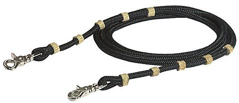 Mustang Western Vaquero - Redine da corda, colore: Nero/Marrone chiaro