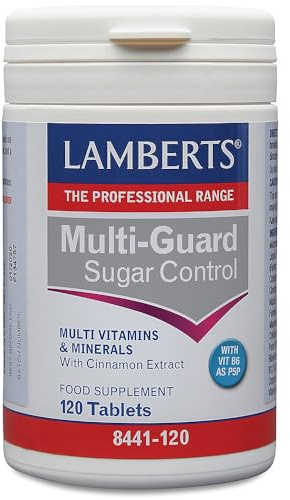 Lamberts Multi-Guard Sugar Control – with Chromium, Cinnamon & Magnesium – Blood Sugar Support – 120 Tablets