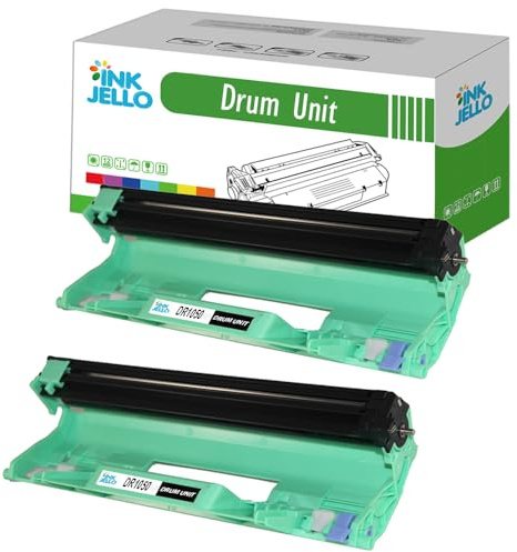 InkJello Compatible Drum Unit Replacement for Brother DCP-1510 DCP-1512 DCP-1610W DCP-1612W HL-1110 HL-1112 HL-1210W HL-1212W MFC-1810 MFC-1910 MFC-1910W DR1050 (2-Pack)