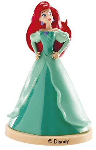 Dekora - Birthday Cake Topper With Ariel Princess Figure - 8.5 cm