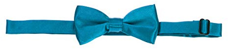 The Tie Co™ - Papillon per bambini, pre-annodato e regolabile, in raso, tinta unita, classico, tinta unita, Foglia di t, Taglia unica