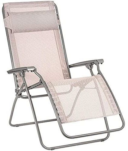 Lafuma MOBILIER - Relaxsessel Zero Gravity R Clip - Klappbarer Liegestuhl für Terrasse und Garten -Strapazierfähiges Batyline -Gewebe -Mehrpositionenliege, Komfortabel, Rosa
