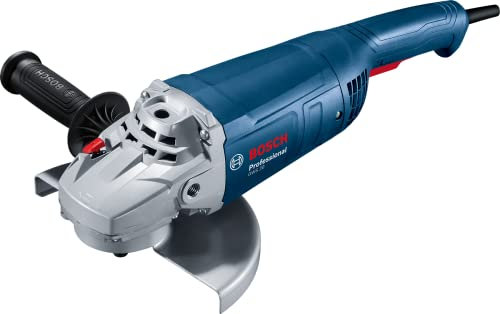 Bosch Professional Smerigliatrice angolare GWS 20-230 P (2000 W, con maniglia ausiliaria, flangia di supporto, dado di bloccaggio, protezione protettiva, chiave a due fori, in scatola di cartone)