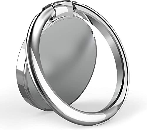 YGKJ Anillo Soporte Móvil, Soporte para Teléfono Celular con Rotación 360º, Teléfono Metal Universal Soporte Compatible con iPhone, Samsung, HUAWEI, LG, Sony y todos los teléfonos inteligentes (Plata)