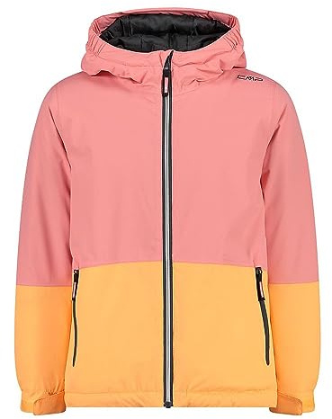 CMP Giacca Kid G con Cappuccio Fisso Unisex - Bambini e Ragazzi, Pesca 25, 104