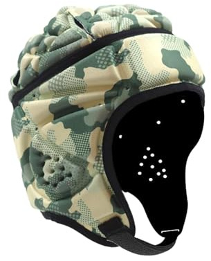 Perfeclan Casco de Rugby para niños, Gorra Protectora de Rugby, Casco de Rugby Ajustable, Protectores de Cabeza de Rugby para Entrenamiento de lanzadores,