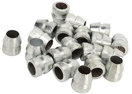 Cunei Per Manico Ascia Tondo di Sicurezza da 20 Pezzi, Cuneo Per Ascia da Spacco con Martello in Acciaio, Cuneo in Metallo a Mano Per Ascia Cuneo in Acciaio Rotondo Per Manico a Slitta(18mm)