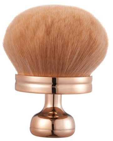 COSHINE Extra Large Rose Gold Self Tanning Blend Brush, 3 Inch Width Professional Kabuki Powder, Foundation, Blusher, Bronzer, Self-tanner Face and Body Brush