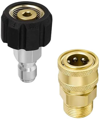 GIONAR M22-14 Pressure Washer Adapter Kit, 3/8 Quick Connect Swivel Accessories Adaptors for High Pressure Water Guns