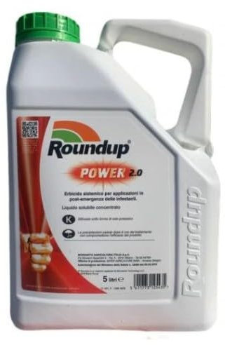 ROUNDUP POWER 2.0 LT.5 Erbicida sistemico ad azione totale per applicazioni in post-emergenza delle infestanti