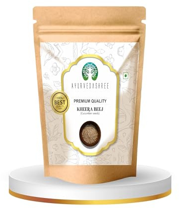 AYURVEDASHREE Kheera Beej 100gm | Dried Kheera Magaz | Dried Cucumber Seeds| Vellari Seeds | White Kheera Beej | Skin & Hair Care