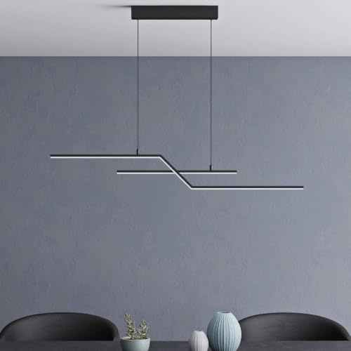 Mai & Mai Lámpara Colgante LED – Negro, 24W, CCT 3000K/4000K/6000K, RA≥90, Cable Ajustable 1,5 m, Modelo Café 7085