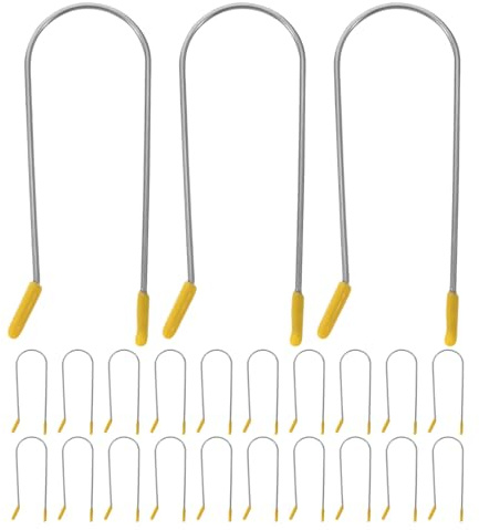 WRITWAA Pinces à Bigoudis Chauffantes en Acier Inoxydable 254 CM Lot de 24 Pièces Fixation Stable pour Coiffage à Chaud Adaptées à Divers Types de Cheveux Accessoires de Coiffure