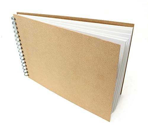 Artway Enviro - Spiralgebundenes A4-Skizzenbuch - Querformat - 70 Seiten/35 Blätter aus 170 gsm Recycling-Papier - 100 % Recycelt Skizzenbuch, Weiß