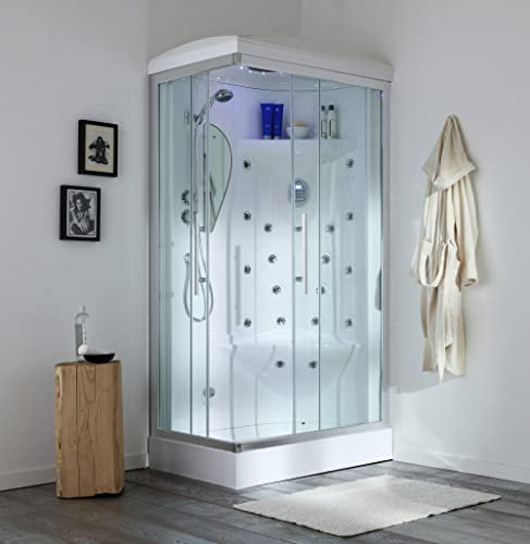 KIAMAMI VALENTINA Multifunktions-Duschkabine mit Hydromassage 70x90 dx | iRide
