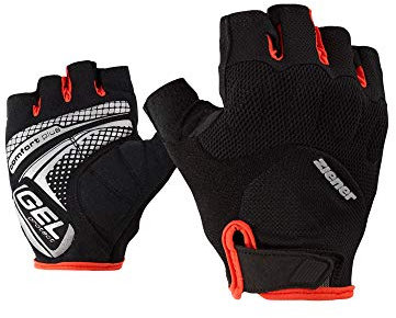 Ziener Herren COLIT Fahrrad-, Mountainbike-, Radsport-Handschuhe | Kurzfinger - atmungsaktiv/dämpfend/rutschfest, black/Grenadine, 9