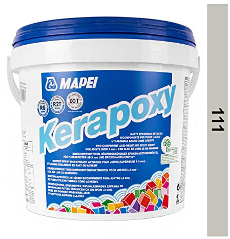 MAPEI Kerapoxy Epoxy Resin Grout for Tiles Silver GREY 5 kg