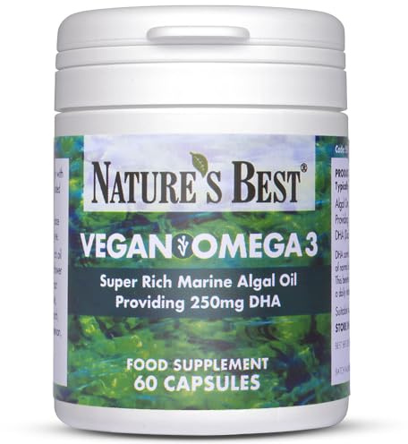Pure Plant Power: Vegan Omega 3 Oil 625mg - 60 Vegan Capsules, 2-Month Supply | High-Strength DHA, 100% Sustainable, One-A-Day, Contributes to the Maintenance of Normal Vision & Brain Function