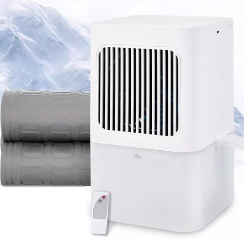 Colchón de refrigeración por agua Pad Cama Sistema de enfriamiento Noche Sudor y Hot Sleepers Alivio Almohadilla Refrigerada Control Remoto Hidro Colchón Refrigerado Topper Doble Tamaño 63 x56 Twin