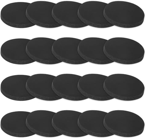 M METERXITY 20 Pcs Dischi Di Gomma Pieni, 25mm Diametro Esterno X 3mm Spessore, Spessori Antivibranti In Gomma Per Ridurre Il Rumore, Guarnizioni Per HVAC/Lavatrici/Mobili/Fai Da Te