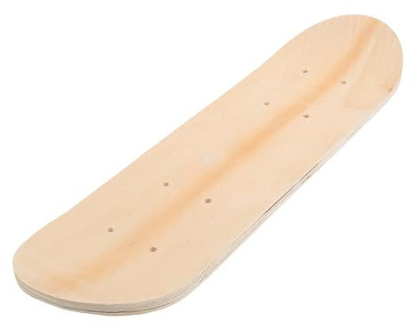 INOOMP Blank Skateboard Deck 16.93 Inch Unfinished Kids Skateboard Diy Painting Toy with Pre-Drilled Holes for Easy Wheel Installation and Custom Graffiti Art